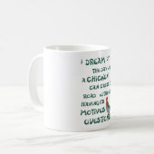 Mug Je rêve du jour… POULETS (Devant gauche)