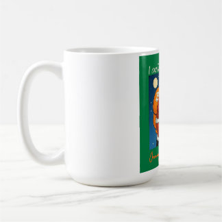 Mug Je rêve d'un amoureux de Bitcoin de Noël orange