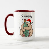 Mug Je rêve d'un Noël de vin (Gauche)