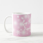Mug "Je rêve d'un Noël rose" Mug/Cup (Gauche)