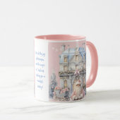 Mug Je rêve d'une Mug de Noël rose (Devant droit)