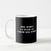 Mug Je ris de votre un bébé ! (Gauche)