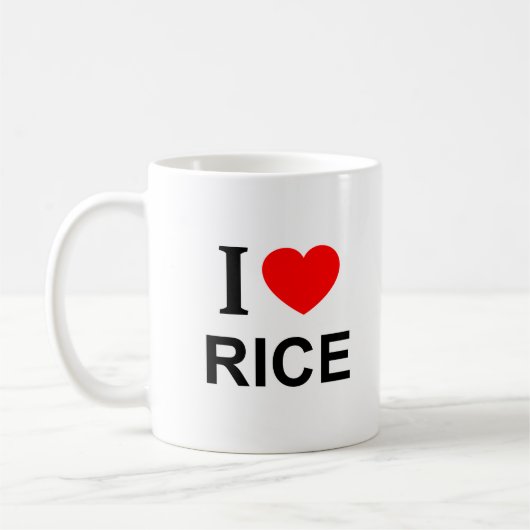 MUG JE ❤️ RIZ J'AIME RICE JE COEUR RICE (Gauche)