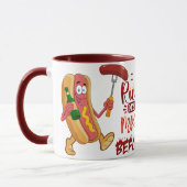 Mug Je Rube Ma Viande avant de la coller dans un BBQ a (Gauche)