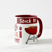 Mug Je Rube Ma Viande avant de la coller dans un BBQ a (Devant droit)