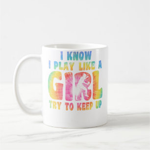 Mug Je sais que je joue comme une fille Vêtements de t