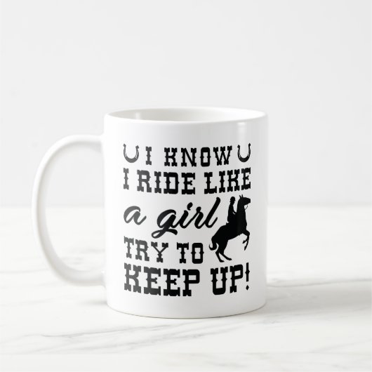 Mug Je Sais Que Je Marche Comme Une Fille Essaie De Co (Gauche)