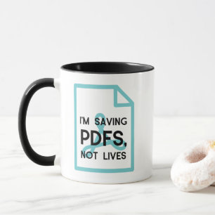 Mug Je Sauve Pdfs Pas Vit Drôle