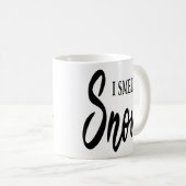 Mug Je Sens Des Citations D'Hiver Blanches Noires De N (Devant droit)
