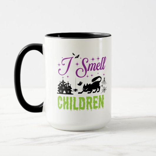 Mug Je sens les enfants Halloween (Gauche)