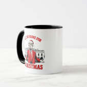 Mug Je serai à la maison pour l'inauguration de Trump (Devant gauche)