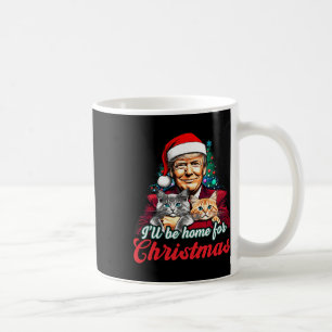 Mug Je serai à la maison pour Noël Funky Père Noël Tru