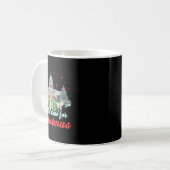 Mug Je serai à la maison pour Noël Funky Père Noël Tru (Devant gauche)