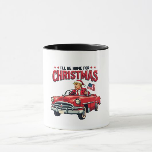 Mug Je serai à la maison pour Noël Trump a gagné l'éle (Centre)