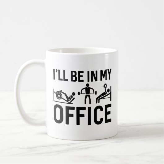 Mug Je serai dans mon bureau (Gauche)