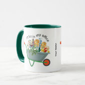 Mug Je serai dans mon bureau de jardinage botanique (Devant gauche)