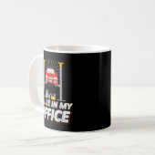 Mug Je serai dans mon bureau, Funny Garage Car Mechani (Devant gauche)