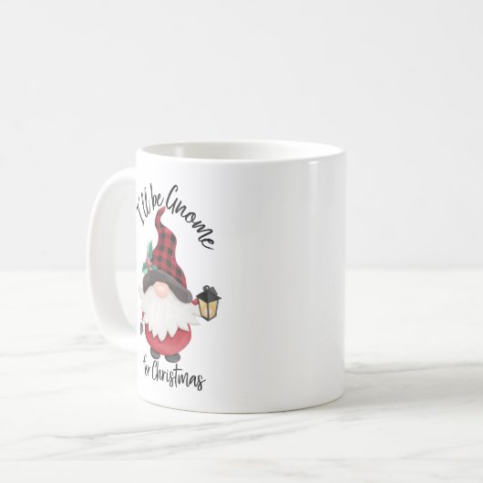 Mug Je serai Gnome pour Noël Fun Holiday (Devant gauche)