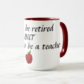 Mug Je serai toujours enseignant (Devant droit)