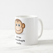 Mug Je serai un oncle de singe (Devant droit)