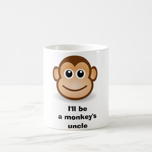 Mug Je serai un oncle de singe (Centre)