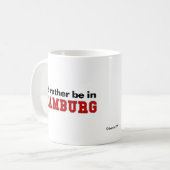 Mug Je serais plutôt à Hambourg (Devant gauche)
