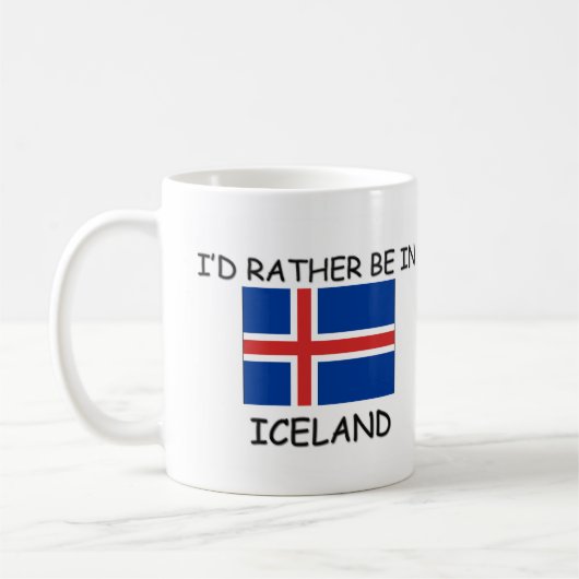 Mug Je serais plutôt en Islande (Gauche)