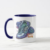 Mug Je serais plutôt les baskets courants de _ (Gauche)
