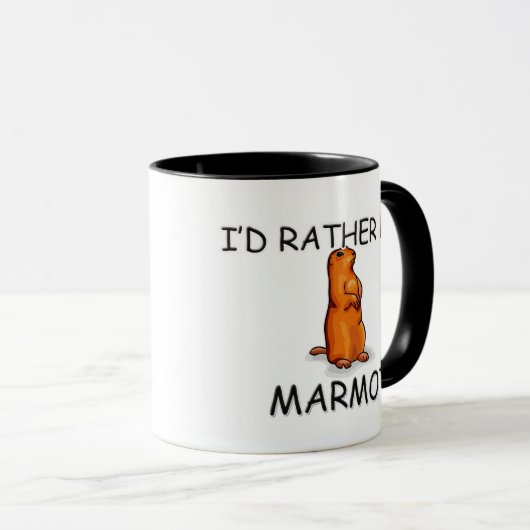 Mug Je serais plutôt Marmot (Devant droit)