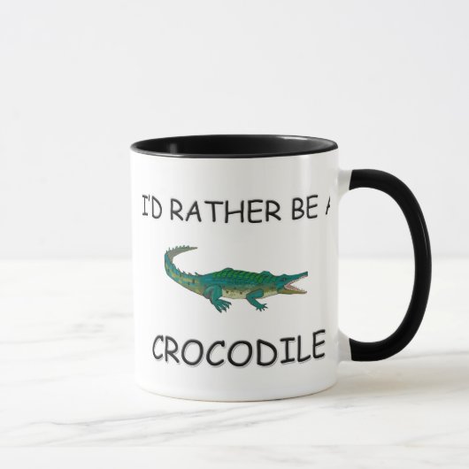 Mug Je serais plutôt un crocodile (Droite)