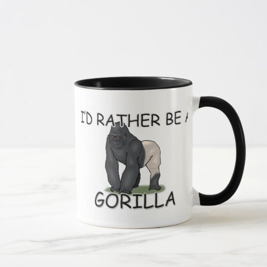 Mug Je serais plutôt un gorille (Droite)