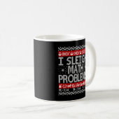 Mug Je Sleigh Math Problèmes Math Enseignant Math Vila (Devant droit)