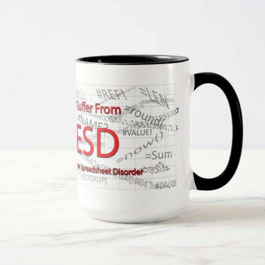 Mug Je souffre du désordre extrême de feuille de (Droite)