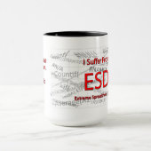 Mug Je souffre du désordre extrême de feuille de (Centre)