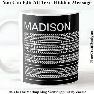 Mug Je Souhaite Que Je Fasse de l'Artisanat & Message 