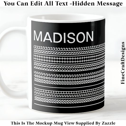 Mug Je Souhaite Que Je Tisse & Message Caché 092W