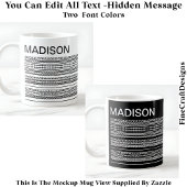 Mug Je Souhaiterais Tricoter & Message Caché 092B