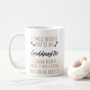 Mug Je souris parce que tu es ma fille