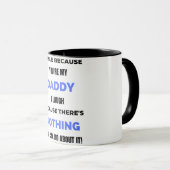 Mug Je souris parce que tu es mon papa bl (Devant droit)