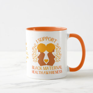 Mug Je soutiens BLACK MATERNAL SANTÉ SENSIBILISATION M