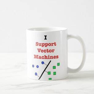 Mug Je soutiens des machines de vecteur
