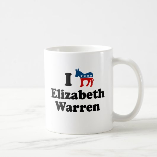 MUG JE SOUTIENS LES TERRIERS DE DÉMOCRATE ELIZABETH - (Droite)