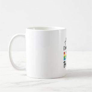 Mug Je soutiens mes amis LGBT vecteur de fierté arc-en
