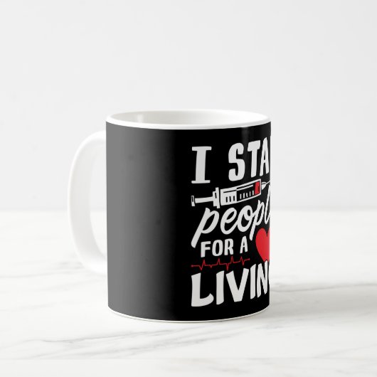 Mug Je Stab Personnes Pour Un Technicien De Dialyse Vi (Devant gauche)