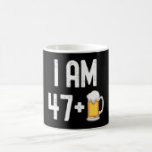 Mug Je Suis 47 Plus 1 Bière 48 Ans 48e Anniversaire Pa (Centre)