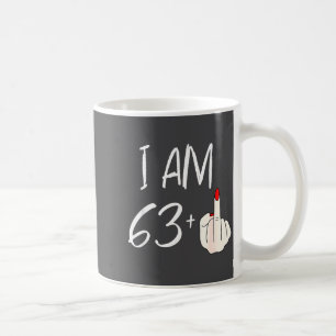 Mug Je suis 63 plus 1 drôle pour un 63e anniversaire p