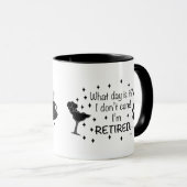Mug Je suis à la retraite (Devant droit)
