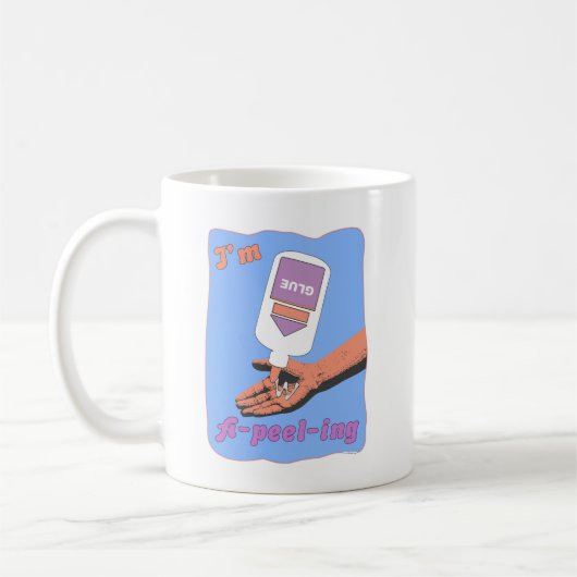 Mug Je Suis A Peel-Ing Glue Peel Cool Nostalgie Time (Gauche)