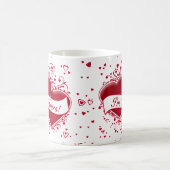 Mug Je suis à vous ! Cœurs rouges (Centre)