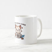 Mug Je suis accro à la Cat-ffeine (Devant droit)